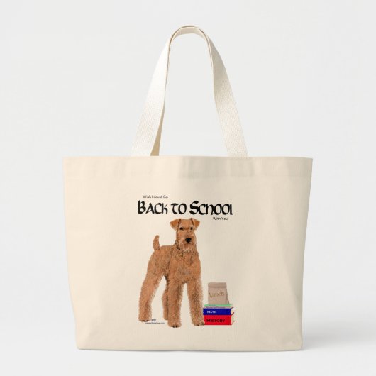 Terug naar school grote tote bag (Voorkant)