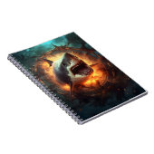 Terug naar school haai aanval oceaan dier haai notitieboek (Rechterzijde)