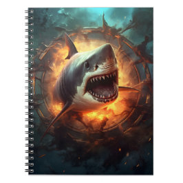 Terug naar school haai aanval oceaan dier haai notitieboek