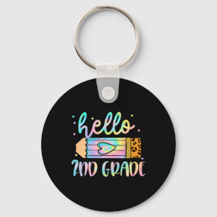 Terug naar school Hallo 2e graad Leopard Tie Dye P Sleutelhanger