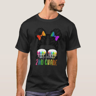 Terug naar school Hallo 2e klas tweede rommelige k T-shirt