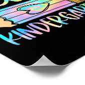 Terug naar school Hallo Kindergarten Leopard Tie D Poster (Hoek)