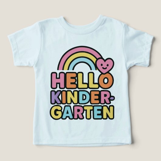 Terug naar school Hallo kleuterleidster kinderen (Design voorkant)