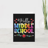 Terug naar school Hallo middelbare school Kaart (Voorkant)