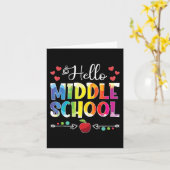 Terug naar school Hallo middelbare school Kaart (Gele Bloem)