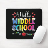 Terug naar school Hallo middelbare school Muismat (Met muis)
