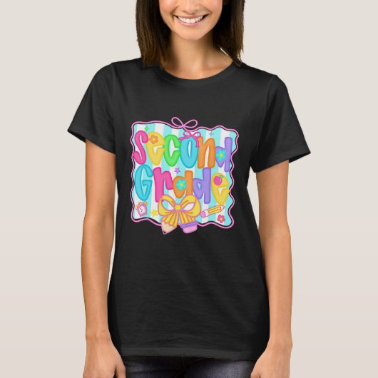 Terug naar school Hallo Tweede Klas Team 2e Graad T-shirt (Voorkant)