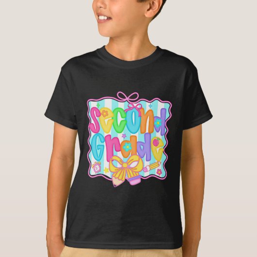 Terug naar school Hallo Tweede Klas Team 2e Klas B T-shirt (Voorkant)