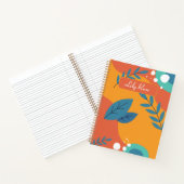 Terug naar school handgetekende lente gepersonalis notitieboek (Binnen)