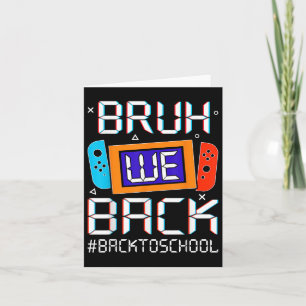 Terug naar school Happy First Day Video Game Kaart