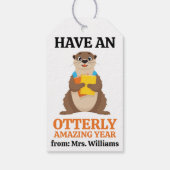 Terug naar school Heb een otterlijk geweldig jaar Cadeaulabel (Achterkant)