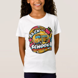 Terug naar school – Helder en leuk ontwerp T-shirt