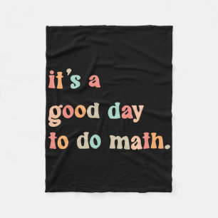 Terug naar school Het is een goede dag om wiskunde Fleece Deken