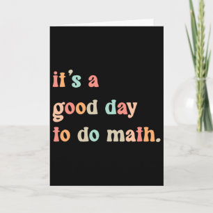 Terug naar school Het is een goede dag om wiskunde Kaart