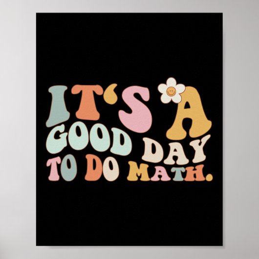 Terug naar school Het is een goede dag om wiskunde Poster (Voorkant)