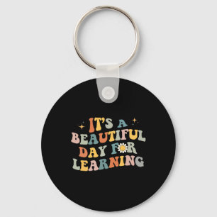 Terug naar school Het is een mooie dag om te leren Sleutelhanger