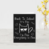 Terug naar school Het is prima Ik ben prima Alles  Kaart (Gele Bloem)