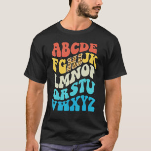 Terug naar school Hi Alfabet Pre-K Kleuterleidster T-shirt