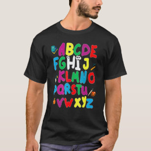Terug naar school Hi Alfabet Pre K Kleuterschool O T-shirt
