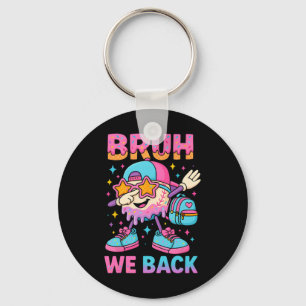Terug naar school honkbal ijsdrip Bruh we zijn ter Sleutelhanger