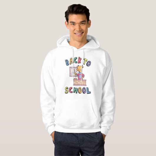 Terug naar school hoodie (Voorkant volledig)