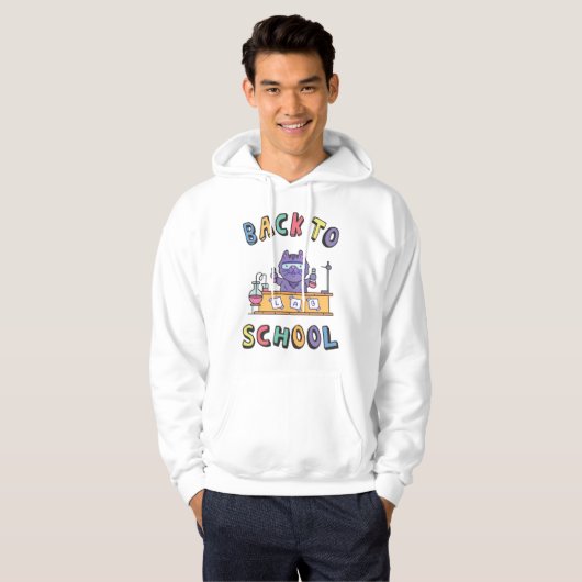 Terug naar school hoodie (Voorkant volledig)