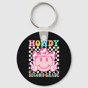 Terug naar school Howdy Tweede klas Schattige Cowb Sleutelhanger
