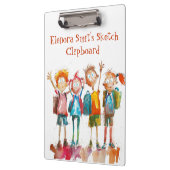 Terug naar School I Waterverf Kinder Klembord (Links)