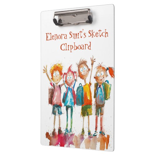 Terug naar School I Waterverf Kinder Klembord (Links)