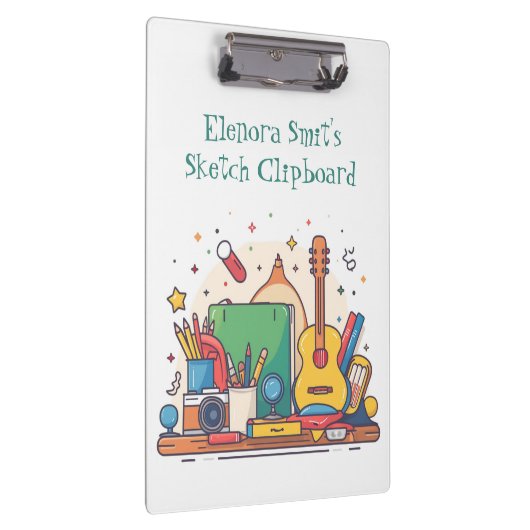 Terug naar School I Waterverf Klembord (Rechts)