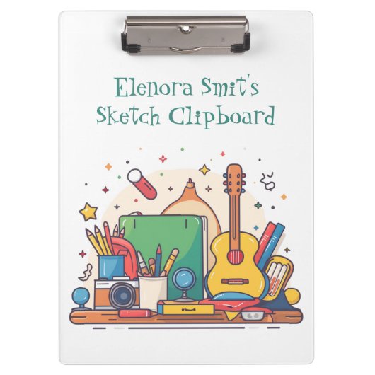 Terug naar School I Waterverf Klembord (Voorkant)