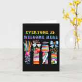 Terug naar school iedereen is hier welkom voor de kaart (Gele Bloem)