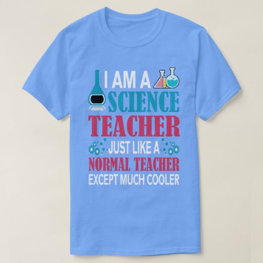 Terug naar school - ik ben een wetenschapsleraar n t-shirt (Design voorkant)