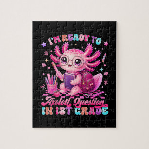 Terug naar school Ik ben klaar om Axolotl-vragen t Legpuzzel