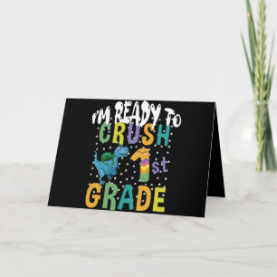 Terug naar school ik ben klaar om de 1e klas Dino  Kaart