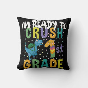 Terug naar school Ik ben klaar om de 1e klas Dino  Kussen