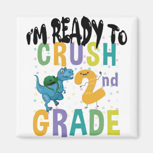 Terug naar school ik ben klaar om de 2e klas Dino Magneet