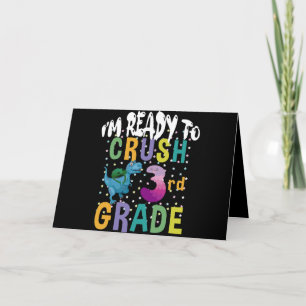 Terug naar school ik ben klaar om de 3e klas Dino  Kaart