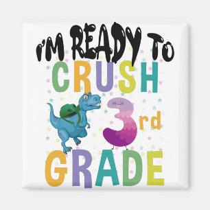 Terug naar school ik ben klaar om de 3e klas Dino Magneet