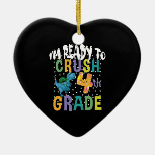 Terug naar school ik ben klaar om de 4e klas te ve keramisch ornament
