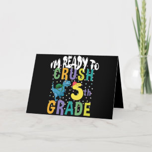 Terug naar school ik ben klaar om de 5e klas te ve bedankkaart