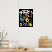 Terug naar school ik ben klaar om de 6e klas te ve poster (Keuken)