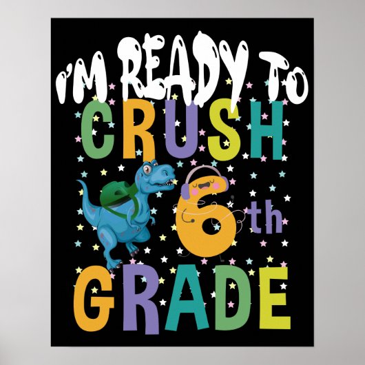 Terug naar school ik ben klaar om de 6e klas te ve poster (Voorkant)