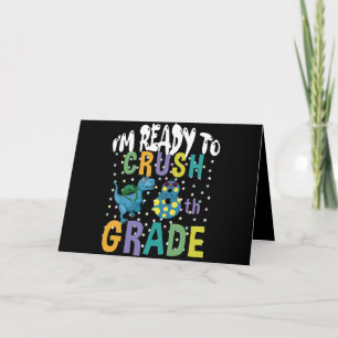 Terug naar school Ik ben klaar om de 8e klas Dino  Kaart