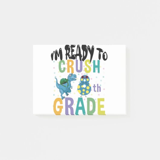 Terug naar school ik ben klaar om groep 8 te verpl post-it® notes (Voorkant)