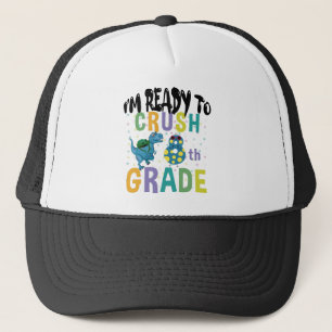 Terug naar school ik ben klaar om groep 8 te verpl trucker pet