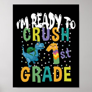Terug naar school Ik ben klaar om het 1e leerjaar  Poster