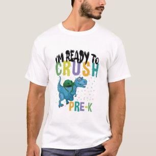 Terug naar school Ik ben klaar om Pre-K Dinosaur t T-shirt