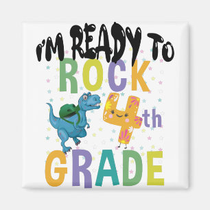 Terug naar school ik ben klaar om te rocken 4e lee magneet