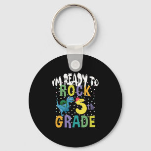 Terug naar school ik ben klaar om te rocken 5e lee sleutelhanger